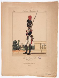 Chasseur af den kejserlige garde, franske tropper, no. 4 af French School