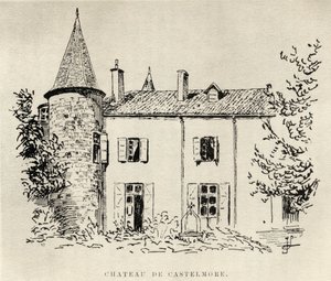 Chateau de Castelmore, fra Memoirs of Charles de Batz-Castelmore Comte dArtagnan, udgivet 1928 af French School