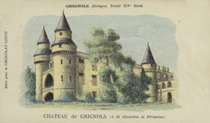 Chateau de Grignols, Grignols, Dordogne af French School