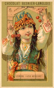 Kirsebær fra Lilleasien (chromolitho) af French School