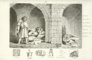 Childebert I, Frankish King of Paris  af French School