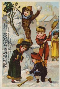 Børn, der bygger snemand, Perles Du Japon af French School