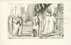 Chilperic I, Frankish King of Neustria  af French School