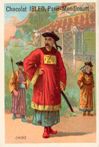 Kina (chromolitho) af French School
