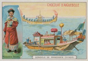 kinesisk mandarin admiral og gondol af French School