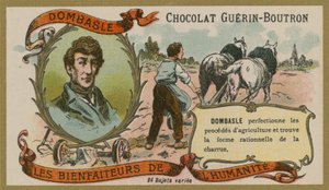 Chokolade Guerin-Boutron handelskort, Christophe Mathieu de Dombasle af French School
