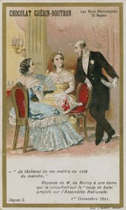 Chocolat Guerin-Boutron byttekort, Historic Words-serien af French School