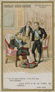 Chocolat Guerin-Boutron byttekort, Historic Words-serien af French School