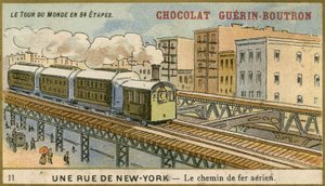 Chocolat Guerin Boutron handelskort af French School