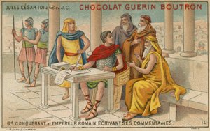 Chocolat Guerin Boutron handelskort af French School
