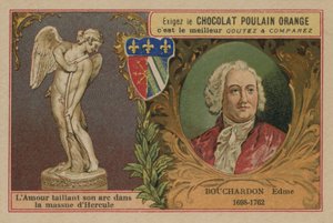Chokolade Poulain Orange handelskort af French School