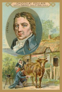 Chokolade Poulain handelskort, Edward Jenner