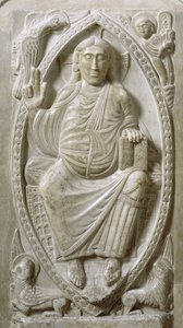 Kristus i Majestæt, fra ambulatoriet (marmor) af French School