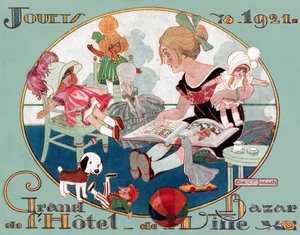 julelegetøj. 1921 (gravering) af French School