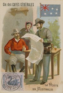 Cie des Caves Generales handelskort, post af French School