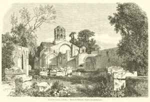 Cimetiere romain, en Arles (gravering) af French School