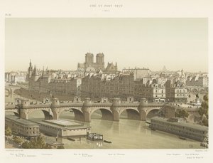 By og Pont-Neuf, 1840 af French School