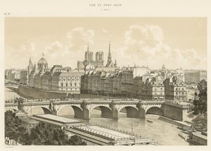 By og Pont-Neuf, 1878 af French School