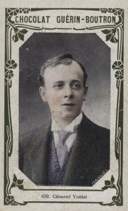 Clement Vautel (farvet foto) af French School