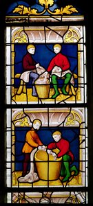 Cloth Merchants Window (detaljer) af French School