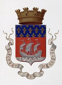 Byens våbenskjold: Empire (Napoleon III) - præfekturbeslutning af 24. november 1853 - i "" Armorial National de France"", af H. Traversier, Paris af French School