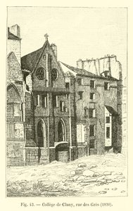 College of Cluny, rue des Gres, 1820 af French School
