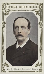 Grev Albert de Mun, Academie-Francaise (farvet foto) af French School