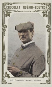 Comte de Lambert, flyver (farvet foto) af French School