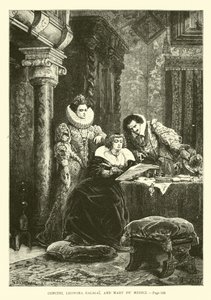 Concini, Leonora Galigai og Mary de Medici af French School