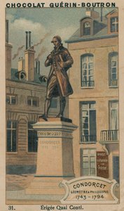 Condorcet, landmåler og filosof, 1743-1794, Erigee Quai Conti af French School