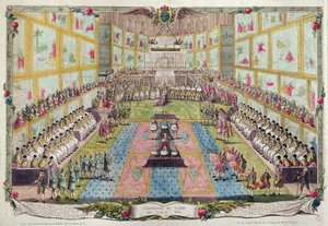 Kroningen af Ludvig XVI i Reims-katedralen den 11. juni 1775 af French School
