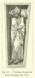 Saint-Germain des Pres dabbe kostume af French School