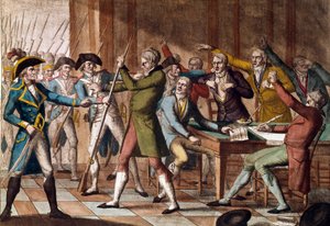 Kuppet af 18 Fructidor (4. september 1797). af French School