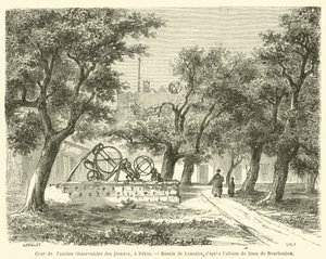 Gården til det tidligere jesuiterobservatorium i Beijing (gravering) af French School