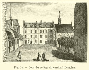 Court of College of Cardinal Lemoine af French School