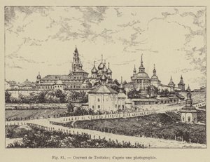 Troitzko kloster (gravering) af French School