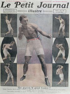 Forside af Le Petit Journal med kampen mellem Carpentier og Dempsey, 1921