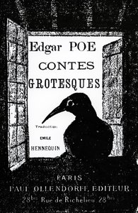 Omslag til Contes Grotesques af Edgar Allan Poe, udgivet i 1882 af French School