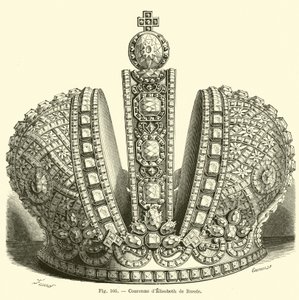 Krone af Elizabeth af Rusland af French School