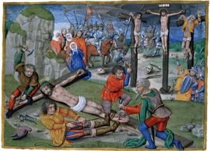 Jesu korsfæstelse af French School