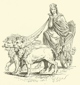 Cybele (gravering) af French School