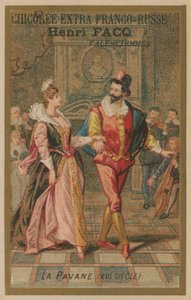 Dancing the Pavane, 1500-tallet af French School