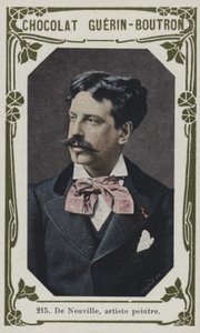 De Neuville, maler (farvet foto) af French School