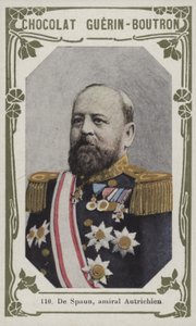 De Spaun, østrigsk admiral (farvet foto) af French School