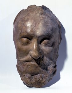 Dødsmaske af Henri IV (1553-1610) Konge af Frankrig (voks) af French School