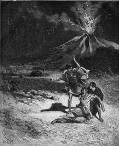 Gaius Plinius Secundus den ældres død. Plinius den Ældre (23-79), naturforsker og latinsk forfatter (Under Vesuvens udbrud; i 79 hadede han at løbe dertil for at observere dette fænomen; men efter at have nærmet sig vulkanen for tæt, blev han kvælet b. af French School