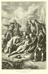 General Wolfes død, 1759 af French School