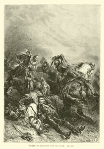 Gustavus og hans sides død af French School