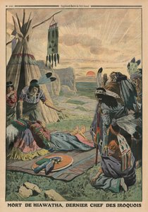 Death of Hiawatha, bagsideillustration fra 