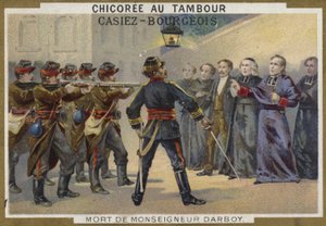 Monsignor Darboy, ærkebiskop af Paris, død, 1871 af French School